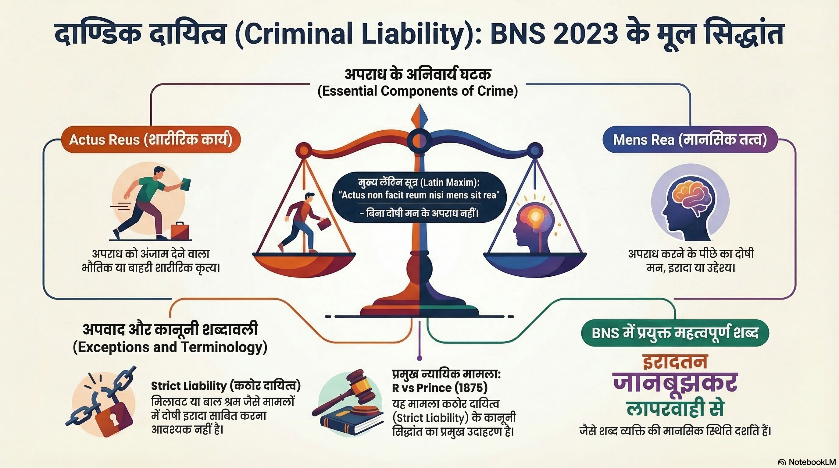 भारतीय न्याय संहिता (BNS) 2023: व्यापक अध्ययन मार्गदर्शिका (LL.B. प्रथम सेमेस्टर हेतु)