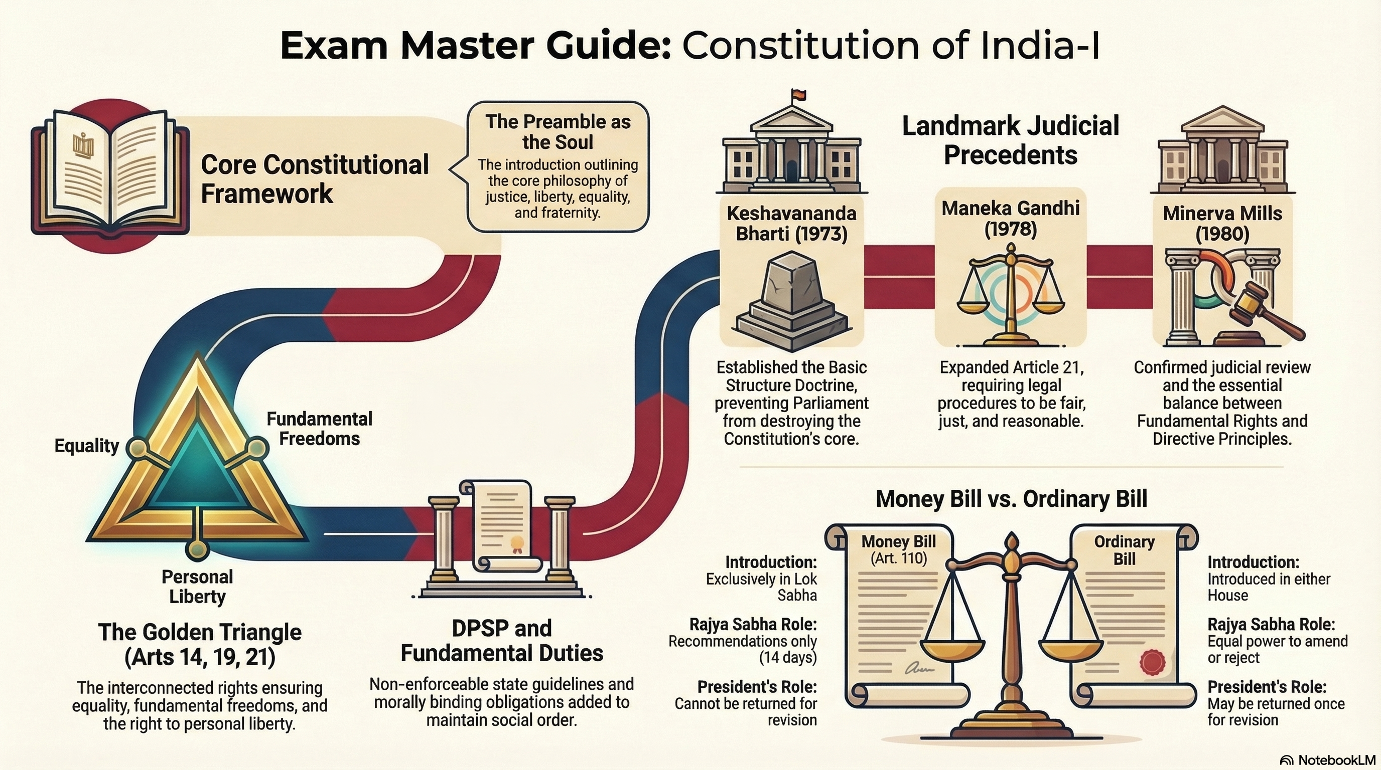 परीक्षा अध्ययन मार्गदर्शिका: भारत का संविधान-I (अनुच्छेद 1 से 244A) - RDVV जबलपुर(RDVV जबलपुर - LLB प्रथम सेमेस्टर)